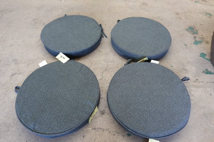 Greendale Home Fashions Outdoor 18-inch Round Reversible Seat Cushion - Graphite - Image 6