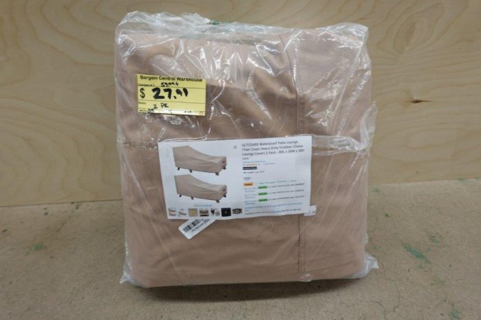 2 Pack ULTCOVER Waterproof Patio Lounge Chair Cover- 80L x 28W x 30H inch - Image 4