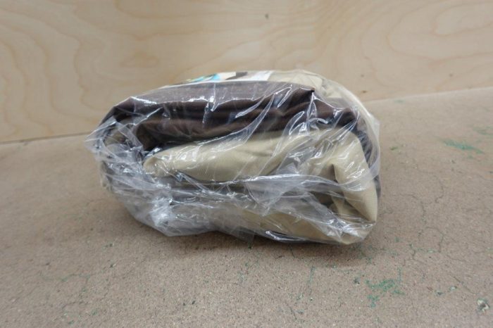 Waterproof Outside Lounge Chair Cover 80" L x 32" W x 25" H - Beige and Brown - Image 4