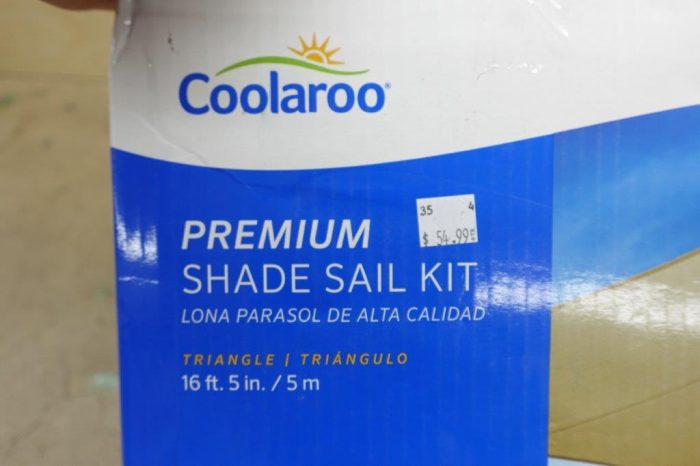 Coolaroo Premium Shade Sail Kit - 95% UV Block 16ft 5in. Triangle - Beech - Image 3