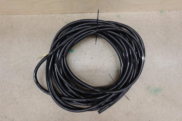 1/2" id - 50ft Black Vinyl Tubing Flexible PVC Tube Hybrid Hose - Black - Image 3