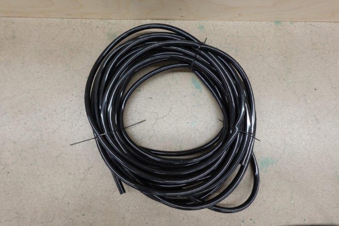 1/2" id - 50ft Black Vinyl Tubing Flexible PVC Tube Hybrid Hose - Black - Image 4