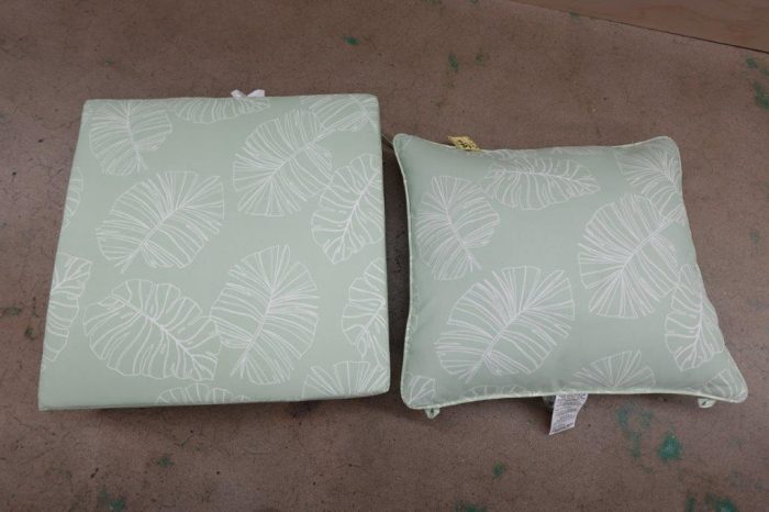 ARDEN Outdoor Deep Seat Cushion Set 24 x 24 - Coastal Green Leaf - Image 2