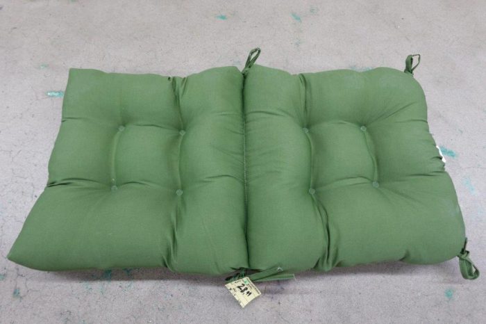 Greendale Home Fashions 38'' x 21'' Outdoor Seat/Back Chair Cushion - Green - Image 2
