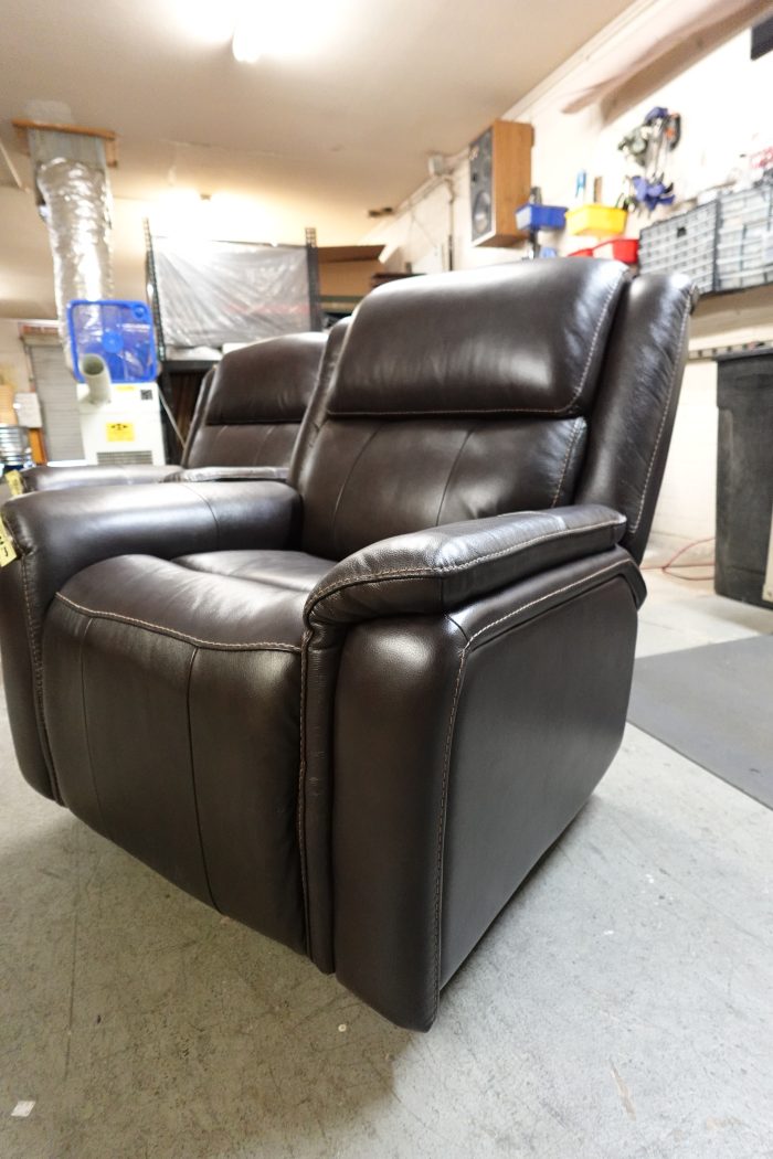 Barcalounger Bryson Leather Power Rocker Glider Recliner with Power Adjustable Headrest - Image 3