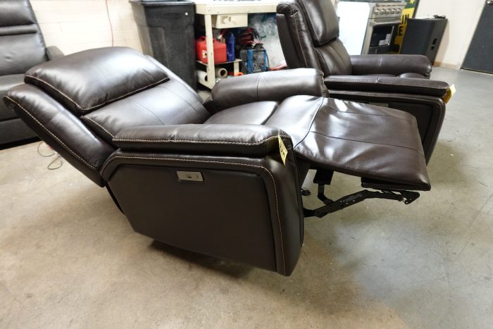 Barcalounger Bryson Leather Power Rocker Glider Recliner with Power Adjustable Headrest - Image 8