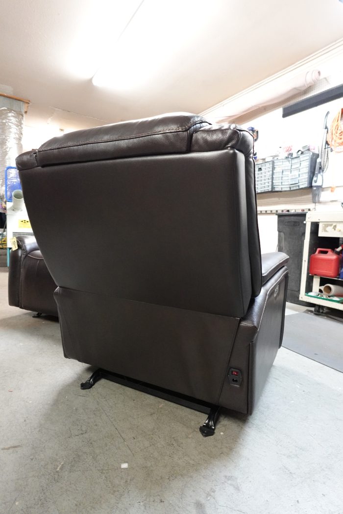 Barcalounger Bryson Leather Power Rocker Glider Recliner with Power Adjustable Headrest - Image 7
