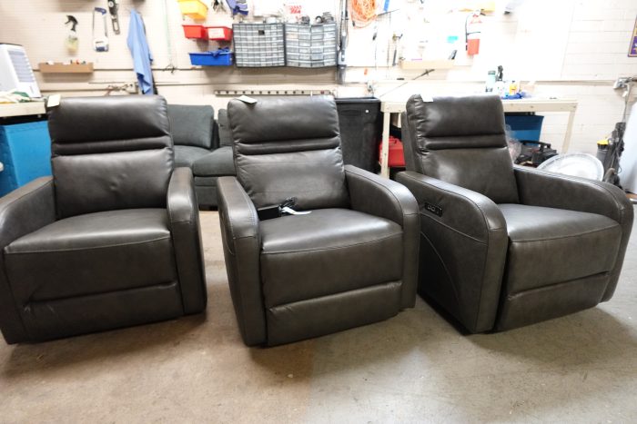 Aldryn Leather Power Glider Rocker Recliner - Image 2