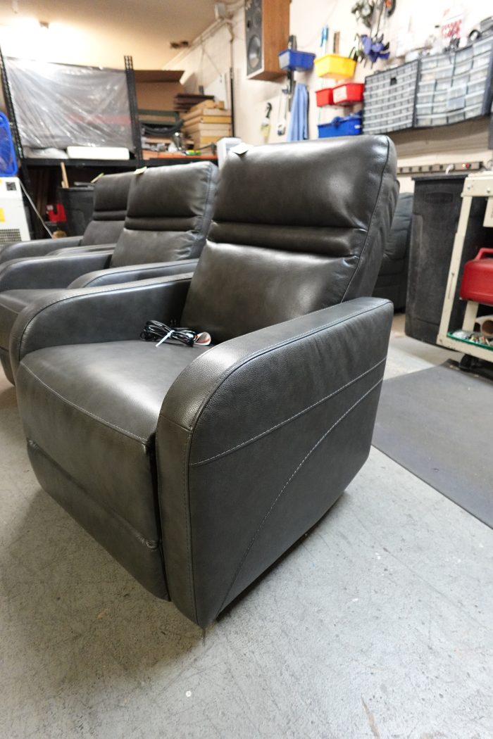 Aldryn Leather Power Glider Rocker Recliner - Image 4
