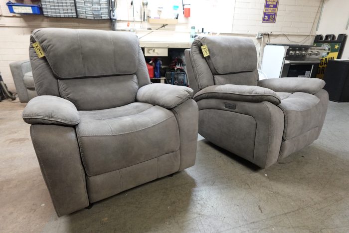 Jones Fabric Rocker Glider Recliner Barcalounger - Image 2