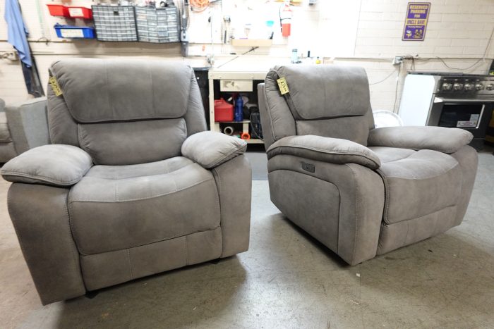 Jones Fabric Rocker Glider Recliner Barcalounger - Image 3