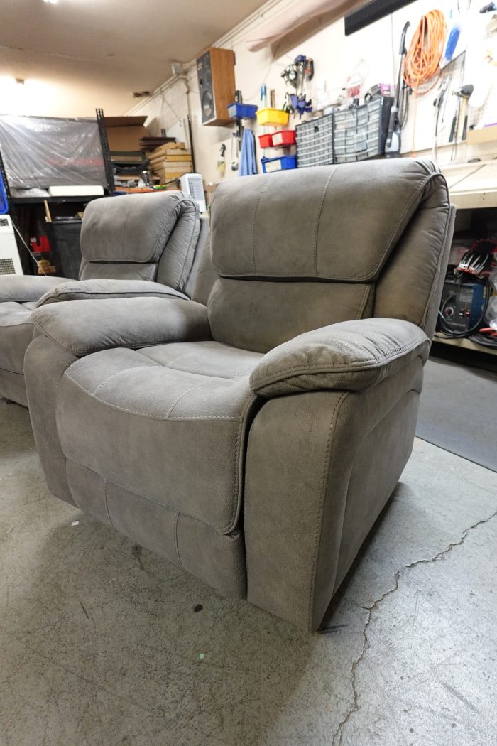 Jones Fabric Rocker Glider Recliner Barcalounger - Image 4