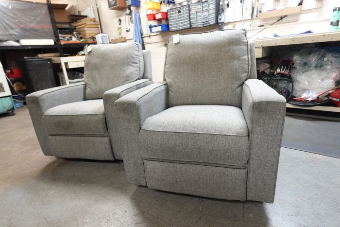 True Innovations Paxley Fabric Swivel Glider Recliner - Image 2