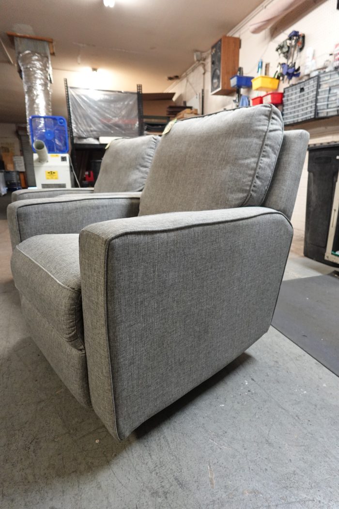 True Innovations Paxley Fabric Swivel Glider Recliner - Image 8