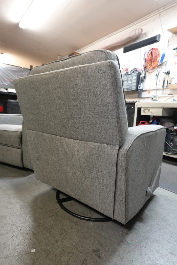True Innovations Paxley Fabric Swivel Glider Recliner - Image 4