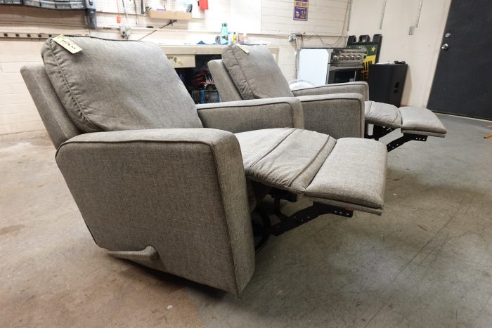 True Innovations Paxley Fabric Swivel Glider Recliner - Image 6