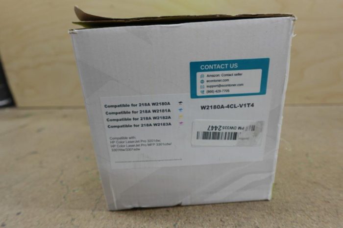 218A 218X Toner Cartridges 4 Pack Printer High Yield Ink Set - Image 5