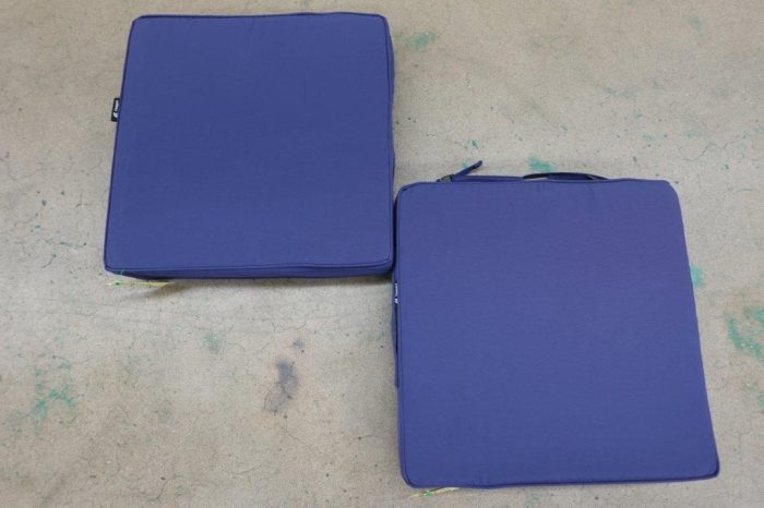 Favoyard Patio Sofa Couch Pads with Handle & Adjustable Straps 18 x 18 x 3 Inch - Blue - Image 5
