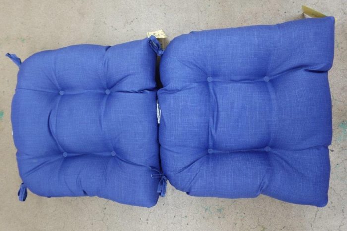 Arden Indoor/Outdoor Rocking Chair Or Wicker Chair Cushion  20 x 18 - Cobalt Blue Texture - Image 6