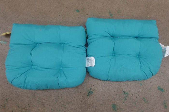 Pcinfuns Outdoor Seat Cushions 19"x19"x5" Water-Resistant Chair Cushion - Peacock Green - Image 4