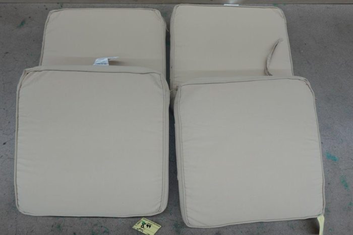 Downluxe Waterproof Outdoor Chair Cushions 19" x 19" x 3" - Beige - Image 5