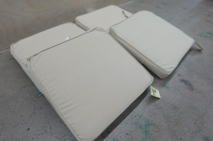 Downluxe Waterproof Outdoor Chair Cushions 19" x 19" x 3" - Beige - Image 6