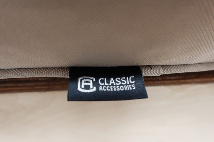 Classic Accessories Montlake Patio Lounge Chair/LoveSeat Cushion 25 x 18 x 4 Inch - Antique Beige - Image 3