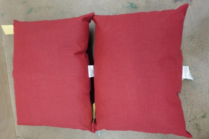 Arden Outdoor Cushion Pillow Back 23 x 17 Rain-Proof Fade Resistant - Ruby Red Leala - Image 5