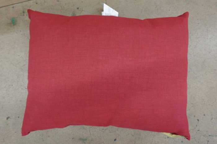 Arden Outdoor Cushion Pillow Back 23 x 17 Rain-Proof Fade Resistant - Ruby Red Leala - Image 2