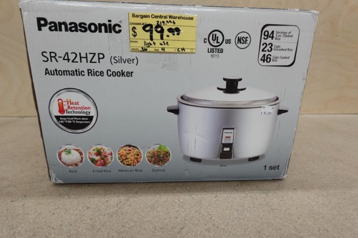 Panasonic Commercial Rice Cooker Large Capacity 46-Cup - Silver - Image 2