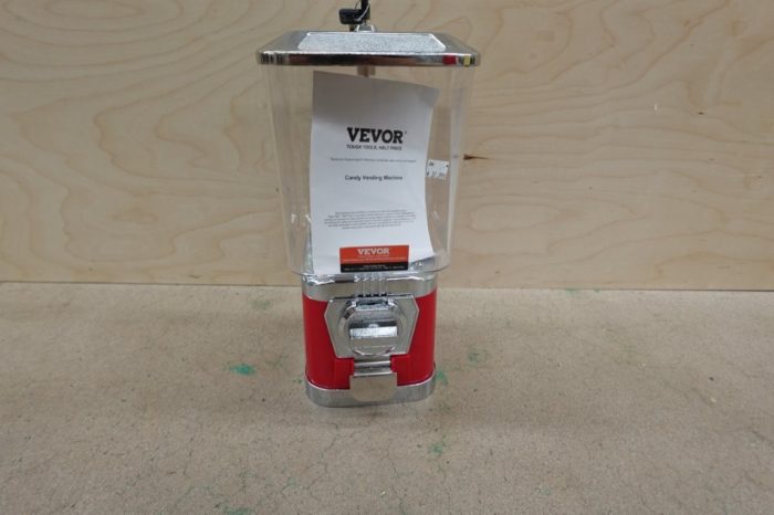 VEVOR Gumball Machine 16"H Home Candy Vending Machine Dispenser - Red - Image 2