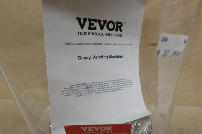 VEVOR Gumball Machine 16"H Home Candy Vending Machine Dispenser - Red - Image 8