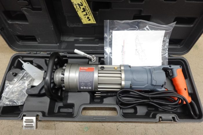 Electric Hydraulic Rebar Bender 1150W – HRB-22 (7/8", Grey/Orange) - Image 3