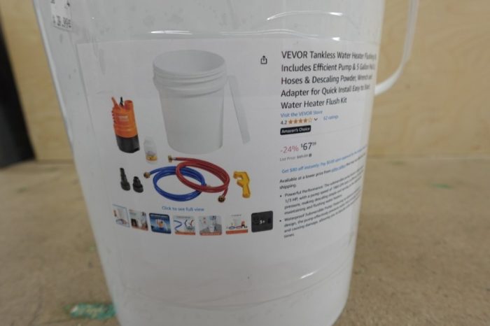 VEVOR Tankless & Standard Water Heater Complete Flushing Kit - Image 5
