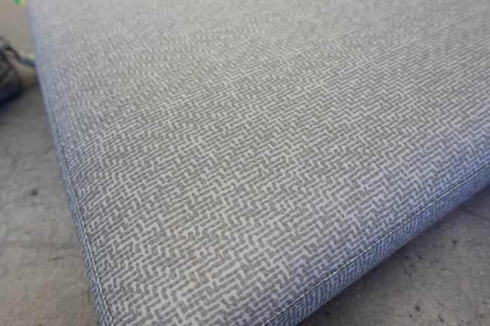 Duck Covers Weekend Water-Resistant Outdoor Patio Dining Seat Cushion - Grey Patterned - Image 5