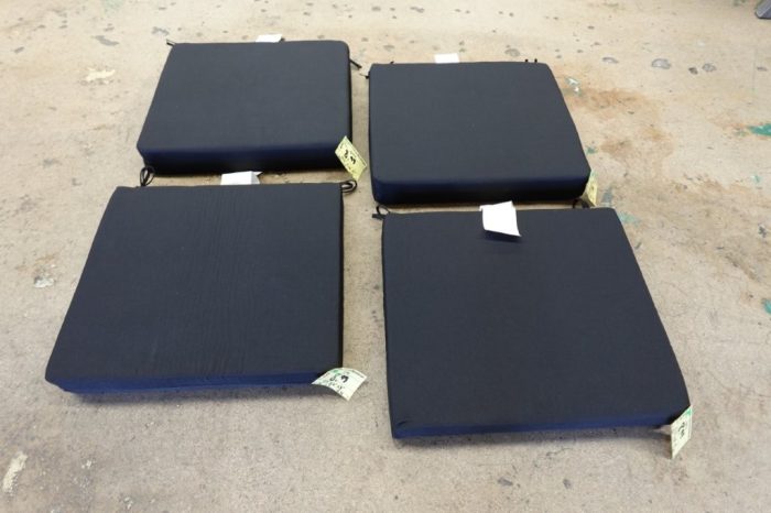 Downluxe Outdoor Patio Chair Cushions with Ties - Black - Image 2