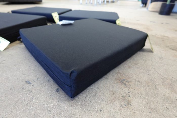 Downluxe Outdoor Patio Chair Cushions with Ties - Black - Image 4