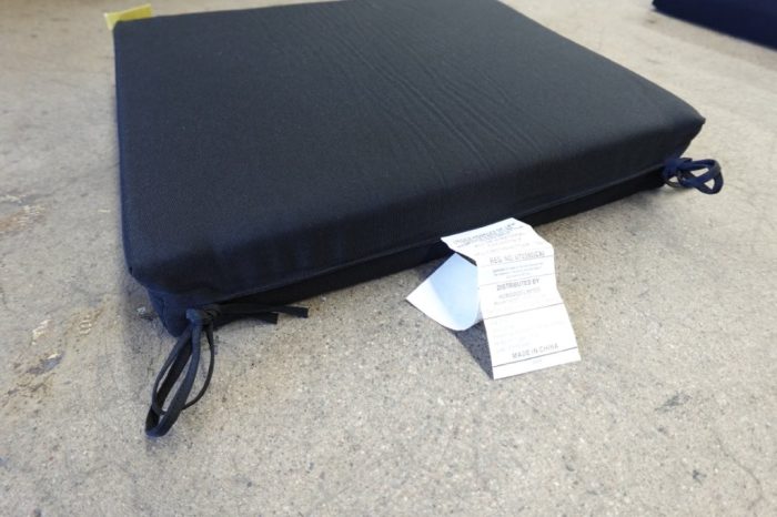 Downluxe Outdoor Patio Chair Cushions with Ties - Black - Image 5