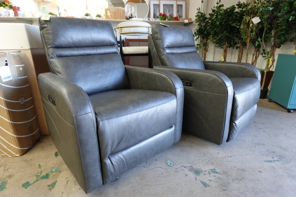 Aldryn Leather Power Glider Rocker Recliner - Image 2