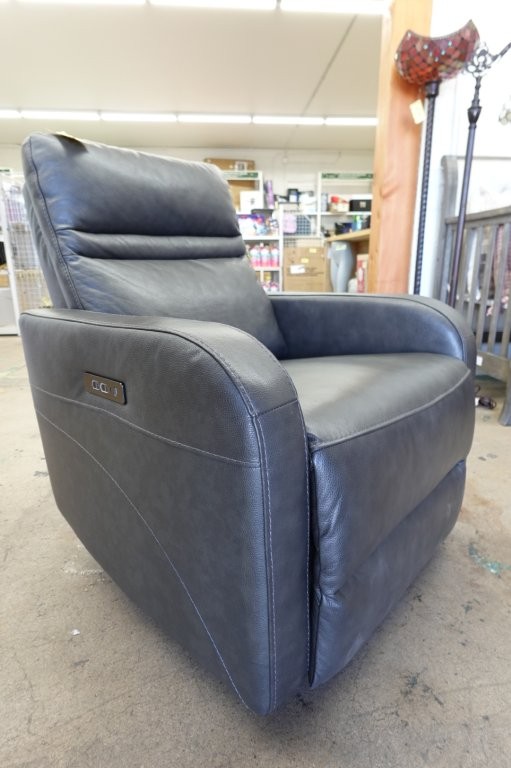 Aldryn Leather Power Glider Rocker Recliner - Image 3