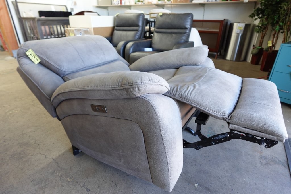 Jones Fabric Rocker Glider Recliner Barcalounger - Image 9