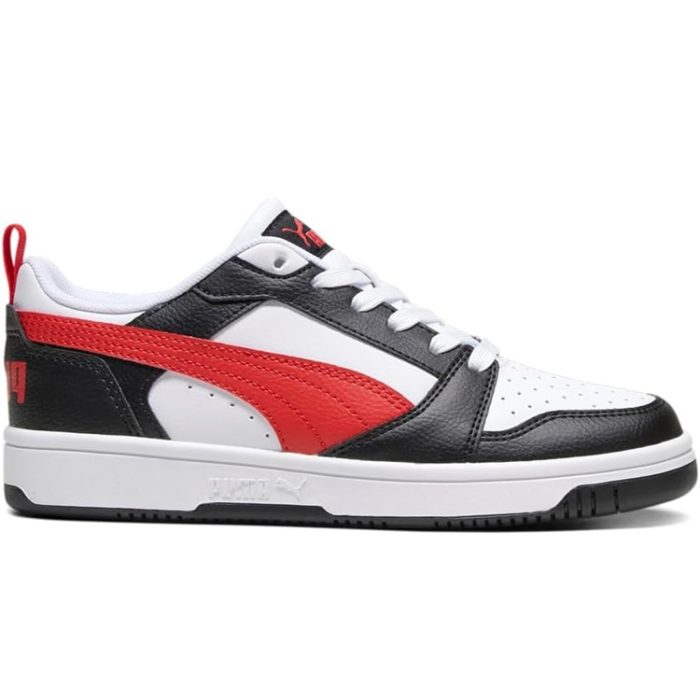 PUMA Kids’ Size 5 Rebound Layup Lace-Up Sneakers