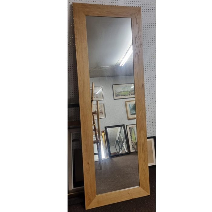 Full-Length Solid Oak Dressing Mirror - Image 2