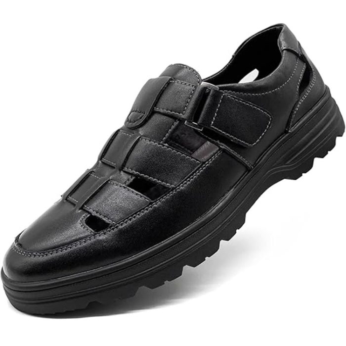 CMM Leather Fisherman Sandals with Adjustable Strap Men's Size 8.5