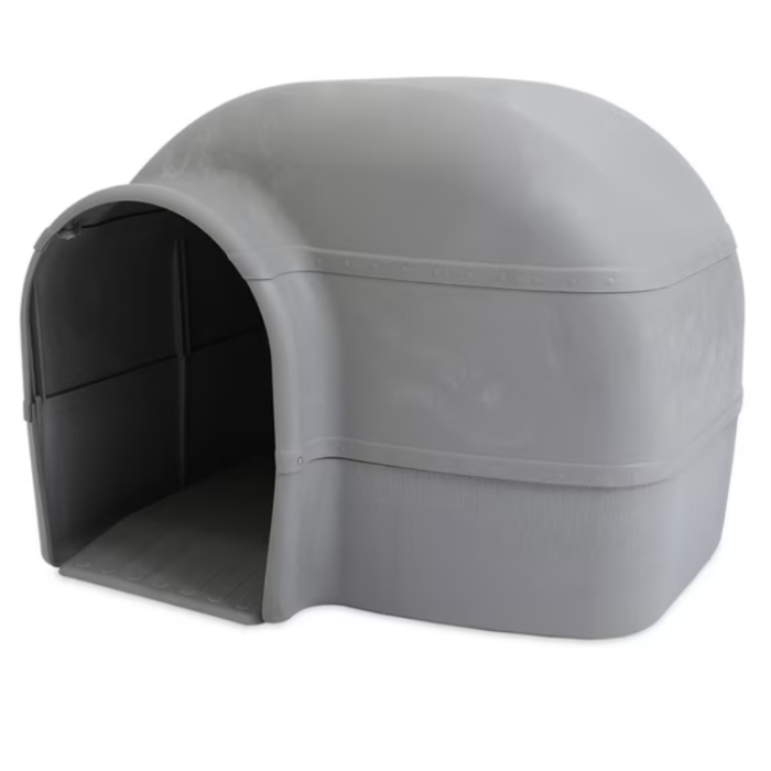 Outback Igloo Dog House – Heavy‑Duty Plastic, Extra Large (33″ Length)
