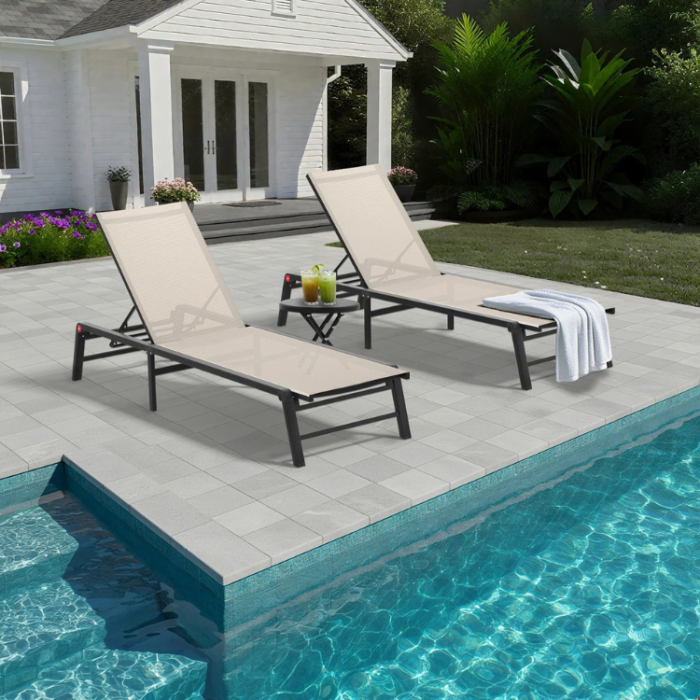 Agio Patio Sling Chaise Lounge Chair
