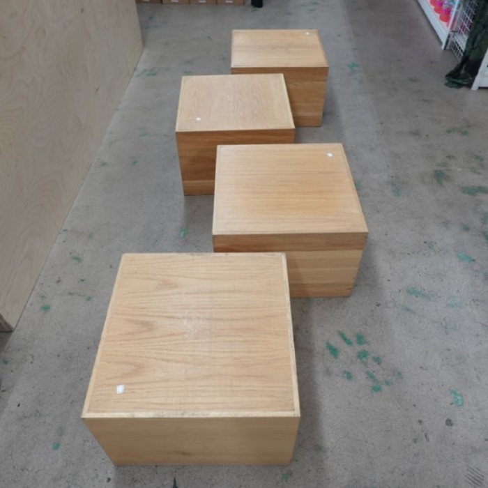 20"x20"x14" Industrial Wooden Heavy Duty Display Box