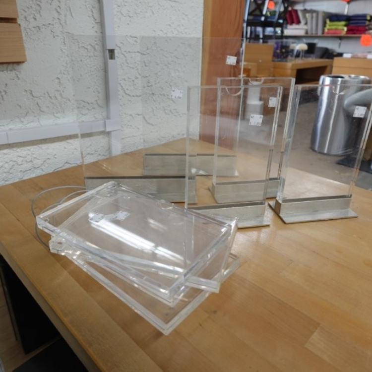 Clear Sign and Picture Display Holders in Multiple Sizes