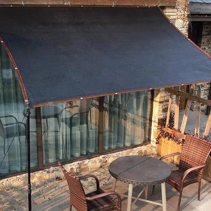 Winemana 50% Black Shade Cloth 20x 20 FT Durable Mesh Tarp with Grommets