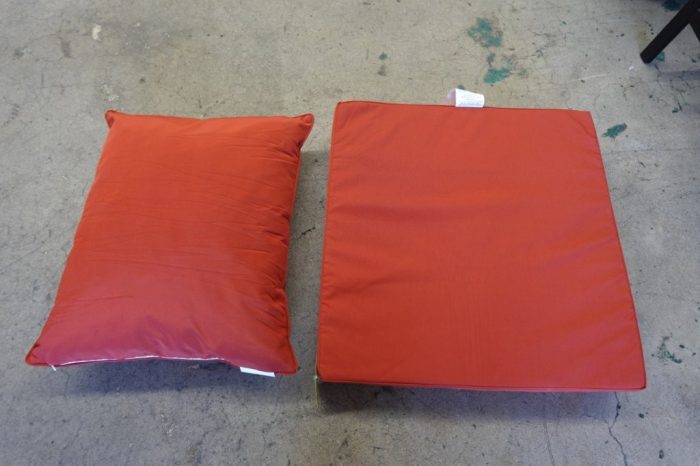 2 set Basic Beyond Deep Seat Patio Cushions In Brick Red - Image 2